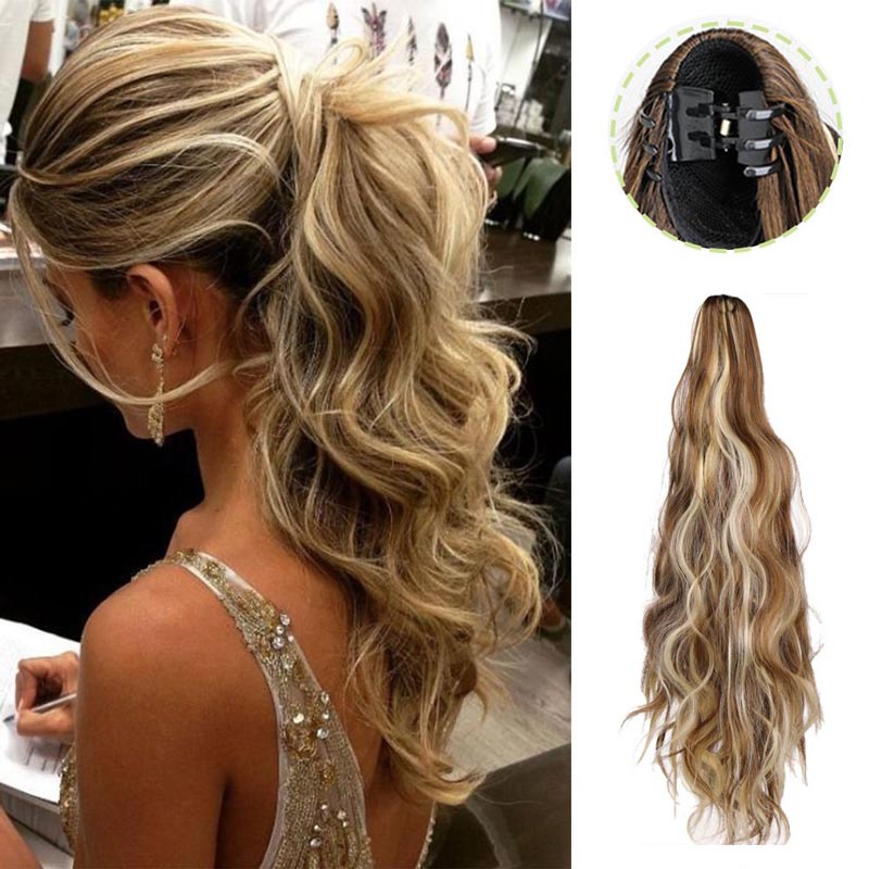 💜 LAST DAY PROMOTION - 50%OFF💜Curly Wig High Ponytail with claw clip