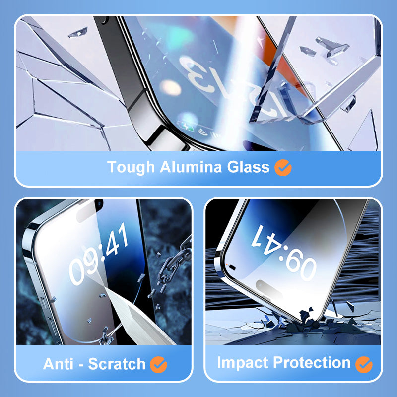 🔥Limited time 50% off🔥 iPhone Tempered Anti-Peeking Screen Protector - No Bubbles No Dust