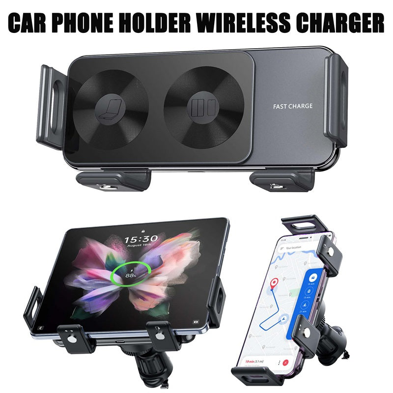 🔥Limited time 50% off🔥Dual Coil Wireless Car Charger Phone Mount