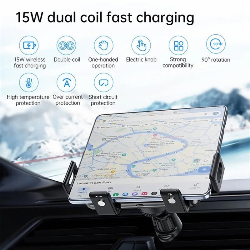 🔥Limited time 50% off🔥Dual Coil Wireless Car Charger Phone Mount