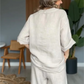 🔥Livraison gratuite - Soldes d'été 💕Ensemble deux pièces décontracté en coton et lin pour femme