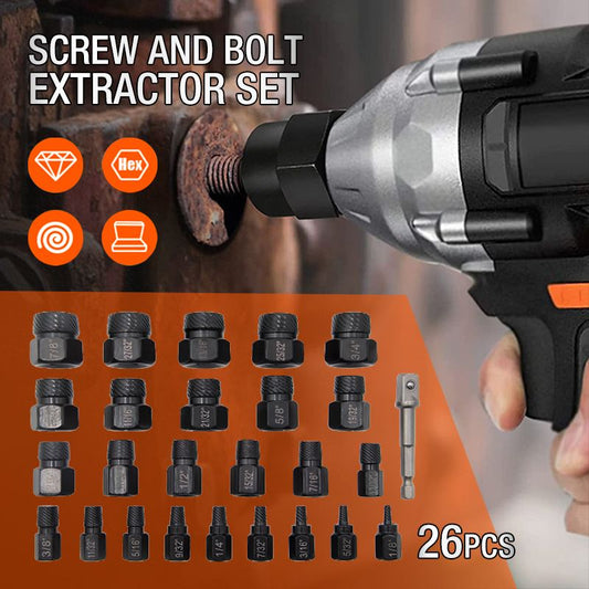 🔥HOT SALE🔥26pcs Broken Screw and Bolt Extractor Set