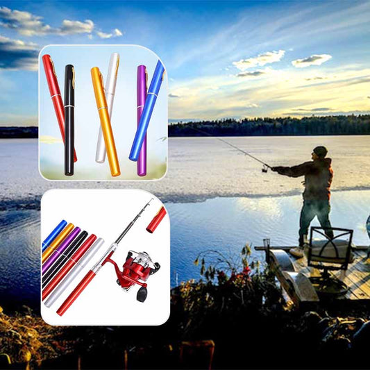 🔥Limited time 50% off🔥Portable Pen Style Ice Fishing Rod Set