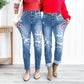 🔥VENTE CHAUDE D'ÉTÉ🔥Jean boyfriend effet usé gainant pour femme