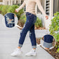 🔥VENTE CHAUDE D'ÉTÉ🔥Jean boyfriend effet usé gainant pour femme