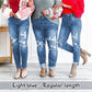 🔥VENTE CHAUDE D'ÉTÉ🔥Jean boyfriend effet usé gainant pour femme
