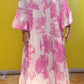 Vestido largo de verano con escote en V y estampado de bosque para mujer