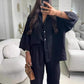 🔥Soldes d'été -50 % de réduction🔥Ensemble chemise et pantalon en coton et lin pour femme