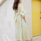 Fashion Robe arrière sans entrave verticale
