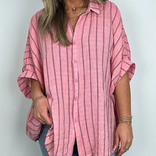 🔥Limited Time 50% OFF🔥Women's Casual Striped Shirt