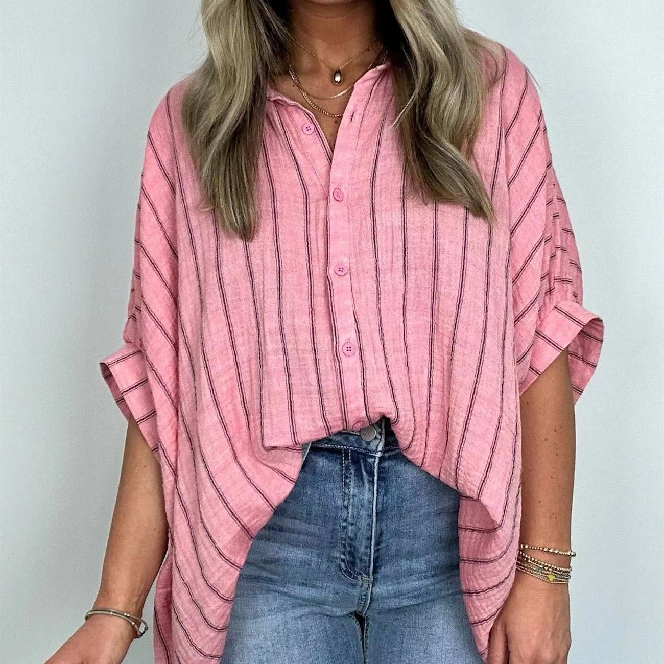 🔥Limited Time 50% OFF🔥Women's Casual Striped Shirt