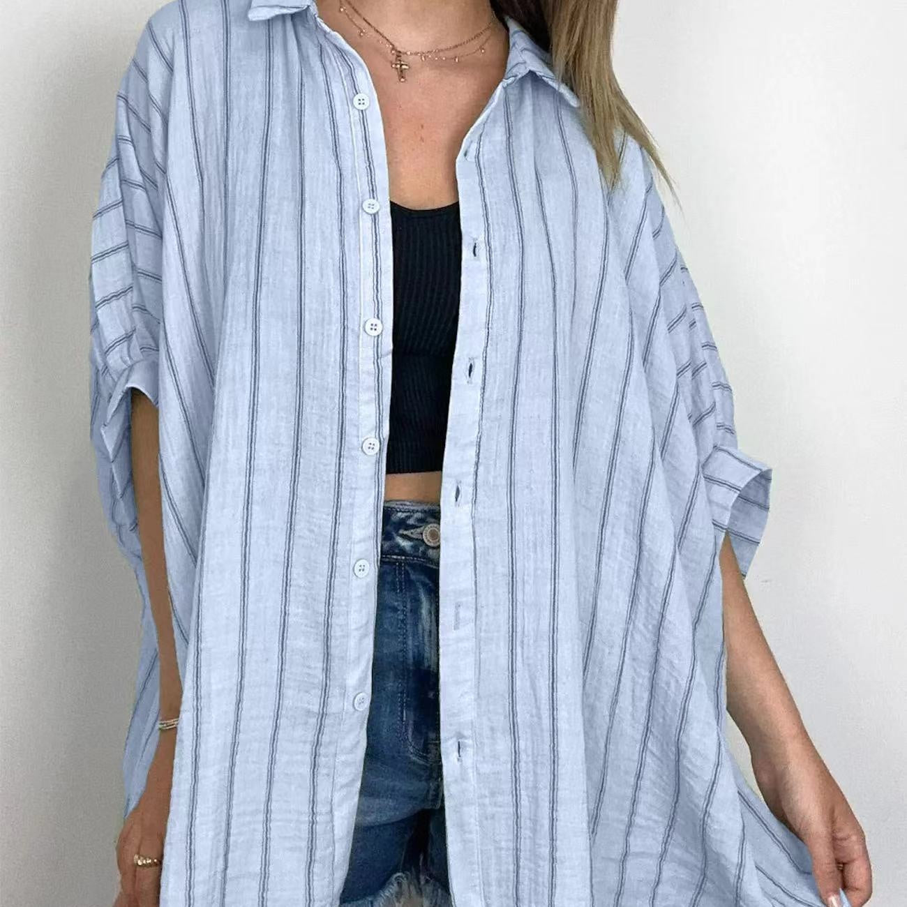 🔥Limited Time 50% OFF🔥Women's Casual Striped Shirt