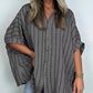 Camisa casual de rayas para mujer 50 % de descuento por tiempo limitado