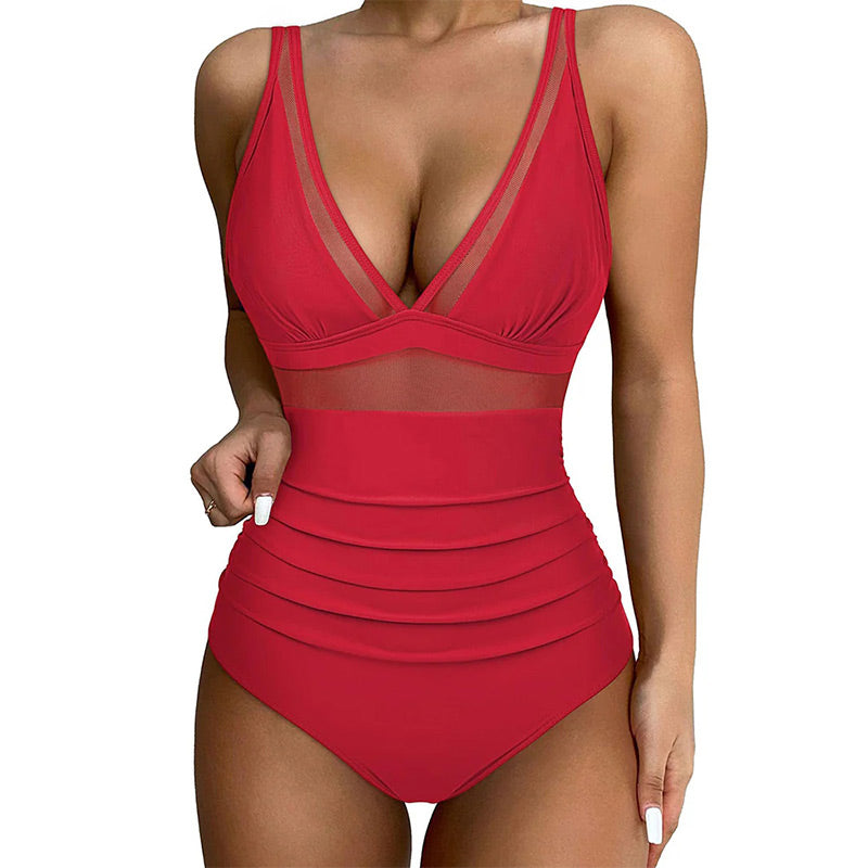 Mesh Tummy Control Swimsuit