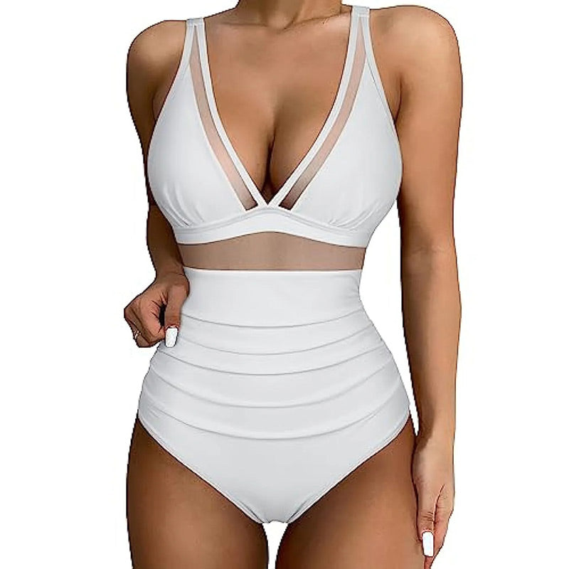 Mesh Tummy Control Swimsuit