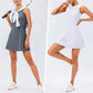 Robe sans manches sportive et shorts de compression 2 pièces