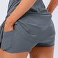 Robe sans manches sportive et shorts de compression 2 pièces