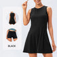 Robe sans manches sportive et shorts de compression 2 pièces