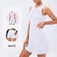 Robe sans manches sportive et shorts de compression 2 pièces