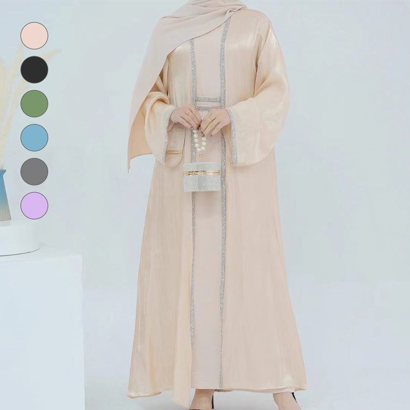 Women's Soft Long Sleeves Lightweight Waisted Robe