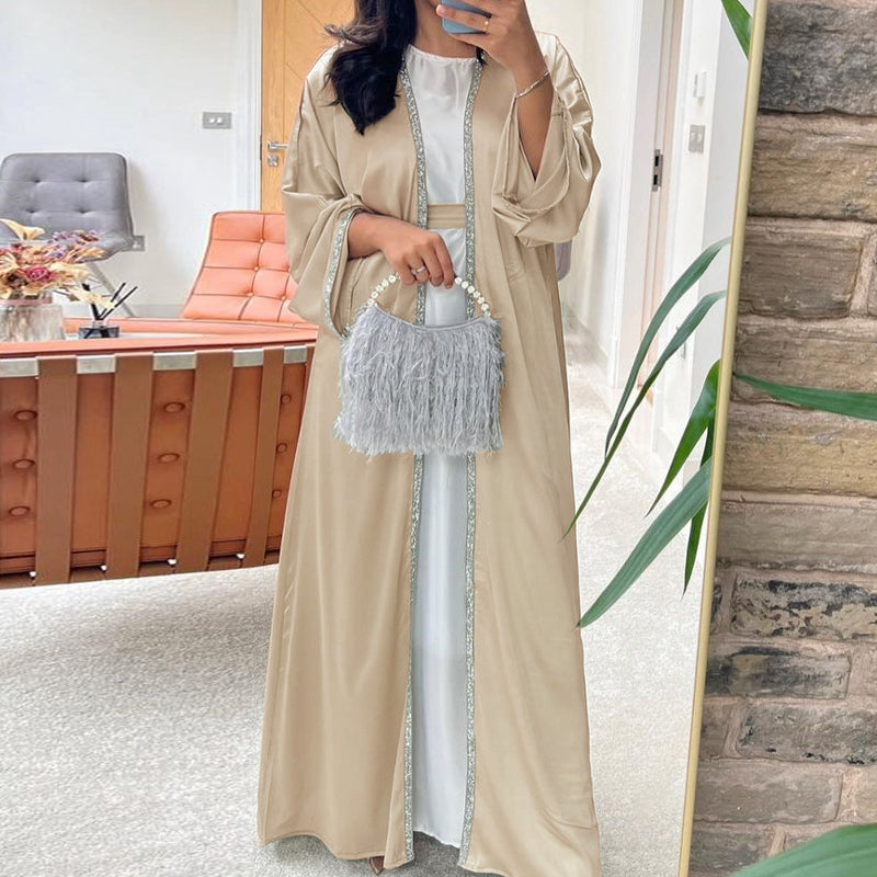 Women's Soft Long Sleeves Lightweight Waisted Robe