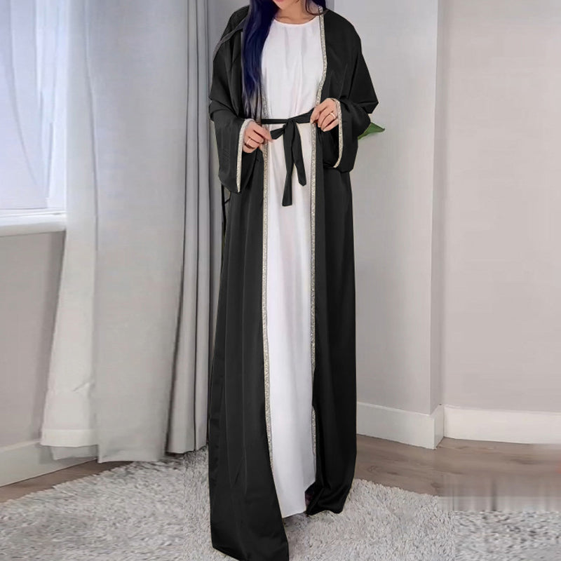 Women's Soft Long Sleeves Lightweight Waisted Robe