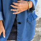 Veste décontractée en jean avec des poches