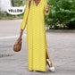 Vestido bohemio de manga larga con escote en V