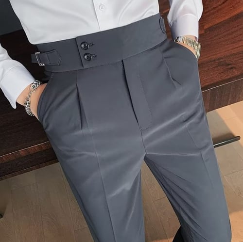 🔥Limited Time 50% Off 🔥Men's Solid Color Straight Casual Trousers