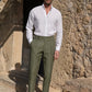 🔥50 % de descuento por tiempo limitado 🔥Pantalones casuales rectos de color liso para hombre 
