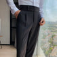 🔥50 % de descuento por tiempo limitado 🔥Pantalones casuales rectos de color liso para hombre 