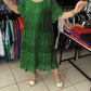 🔥50 % de descuento por tiempo limitado🔥Vestido de encaje de manga corta en color liso 