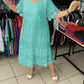 🔥50 % de descuento por tiempo limitado🔥Vestido de encaje de manga corta en color liso 