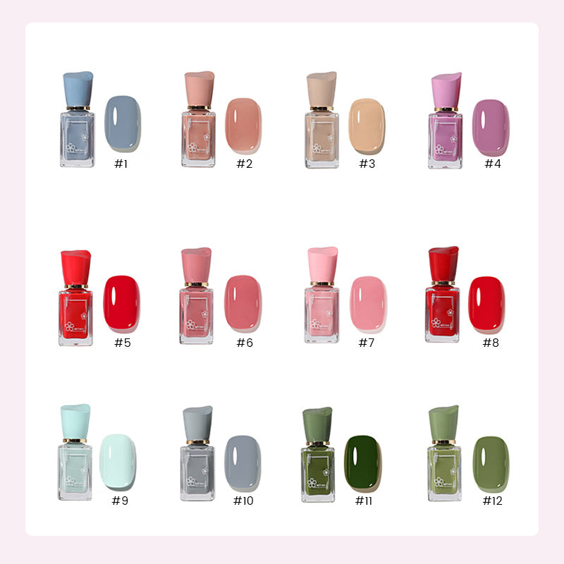 Esmalte de uñas multicolor de secado rápido y sin cocción