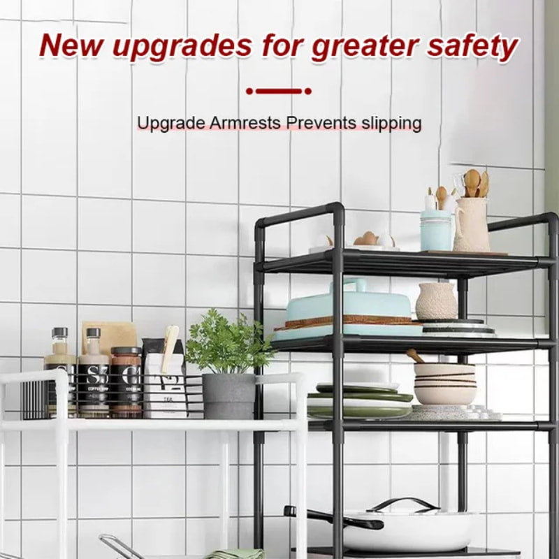 🔥Limited Time 50% OFF🔥Multi-Tier Storage Shelf with Sliding Wheels