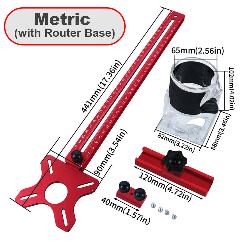 🔥Limited time 50% off🔥4 in 1 Router Milling Groove Bracket with Base