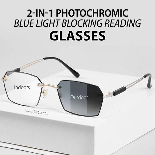 🔥BUY 1 GET 1 FREE🔥 2-in-1 Photochromic Blue Light Blocking Reading Glasses