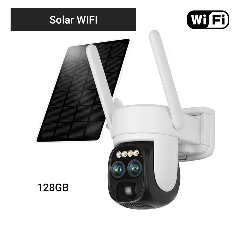 🔥VENTA CALIENTE🔥Cámara de vigilancia solar con visión nocturna remota y lente dual con zoom de 10X