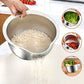 🔥VENTA CALIENTE🔥Tazón colador de arroz de acero inoxidable