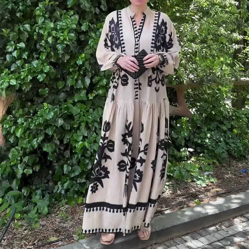 Women's Retro Maxi Dress