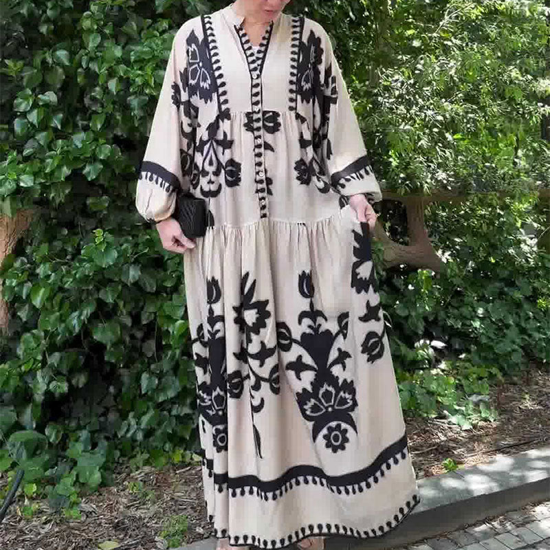 Women's Retro Maxi Dress