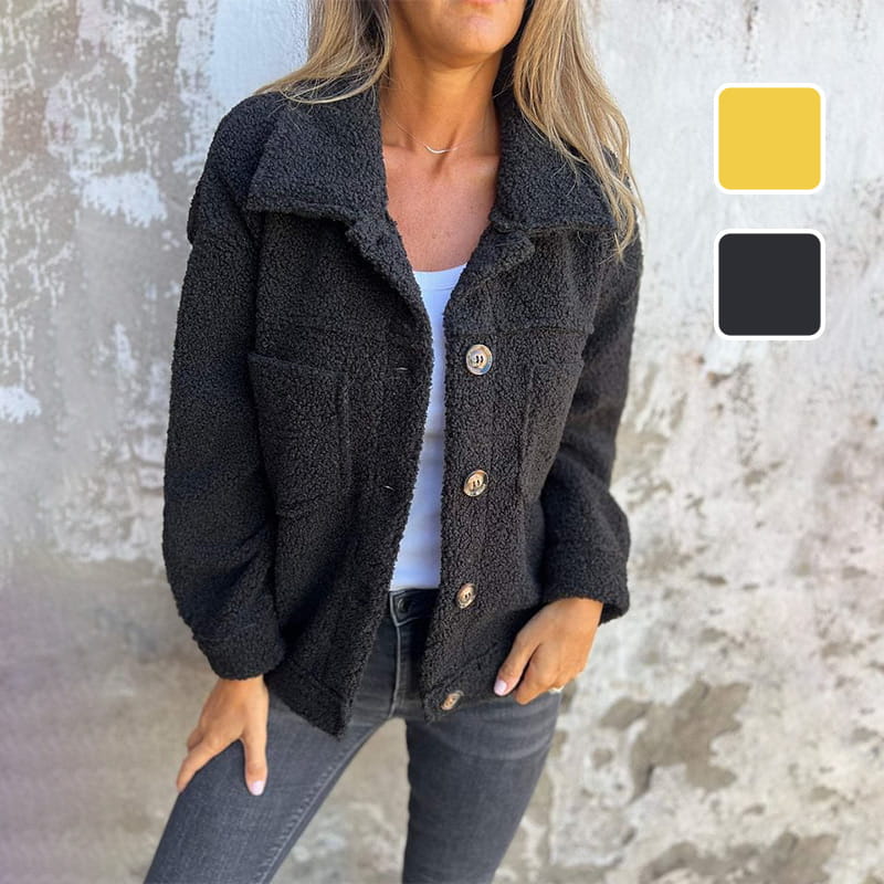 🔥Limited Time 50% OFF🔥Women's Warm Lapel Cropped Jacket