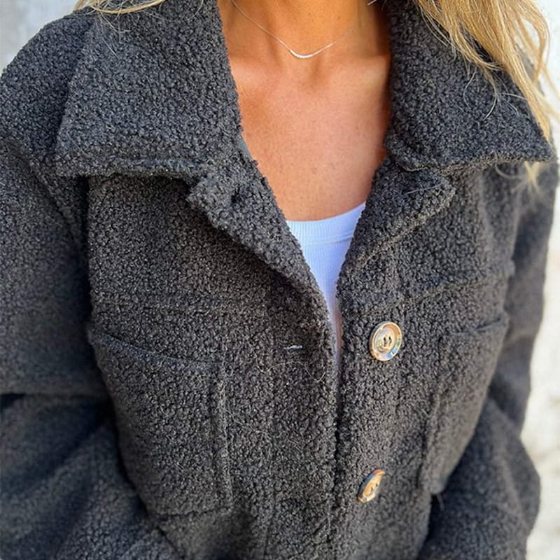 🔥Limited Time 50% OFF🔥Women's Warm Lapel Cropped Jacket