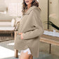 Sudadera con capucha y cremallera elegante y acogedora para mujer
