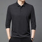 🔥50 % de descuento por tiempo limitado🔥Camiseta elegante informal de manga larga con cuello de solapa y 3 botones para hombre
