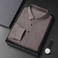 🔥50 % de descuento por tiempo limitado🔥Camiseta elegante informal de manga larga con cuello de solapa y 3 botones para hombre
