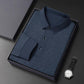🔥50 % de descuento por tiempo limitado🔥Camiseta elegante informal de manga larga con cuello de solapa y 3 botones para hombre