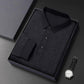 🔥50 % de descuento por tiempo limitado🔥Camiseta elegante informal de manga larga con cuello de solapa y 3 botones para hombre