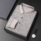 🔥50 % de descuento por tiempo limitado🔥Camiseta elegante informal de manga larga con cuello de solapa y 3 botones para hombre
