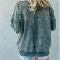 Sudadera holgada de manga larga y cuello redondo de moda para mujer